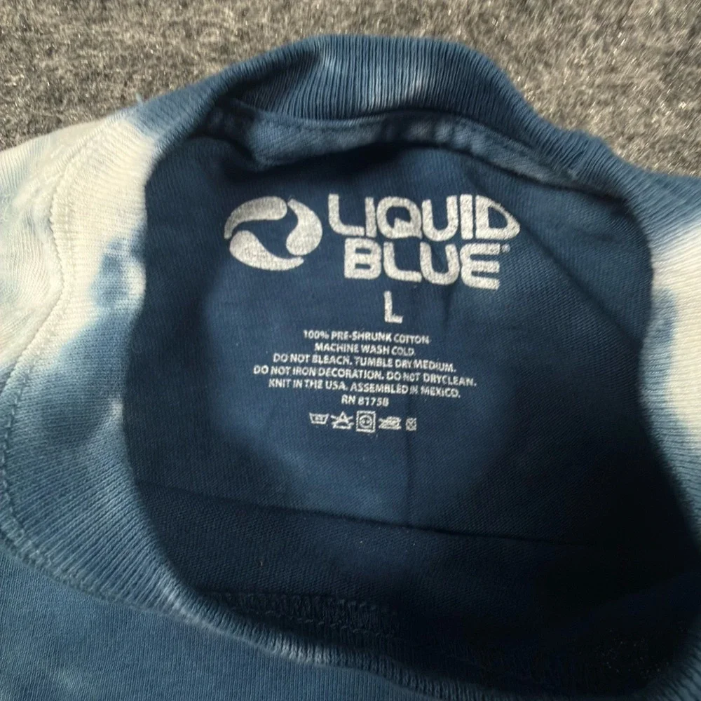 Liquid Blue New York Yankees Tie Dye T Shirt Adult L MLB Baseball Blue NWOT